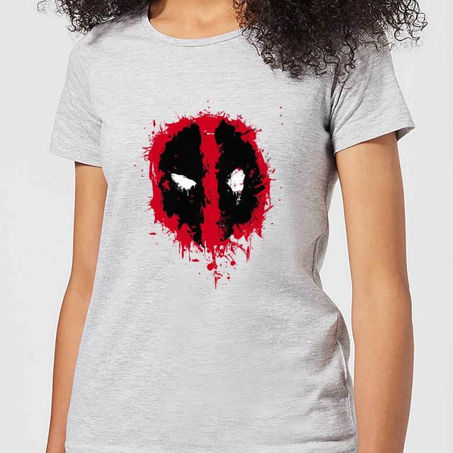 Marvel Deadpool Splat Face Frauen T-Shirt - Grau - S on Productcaster.