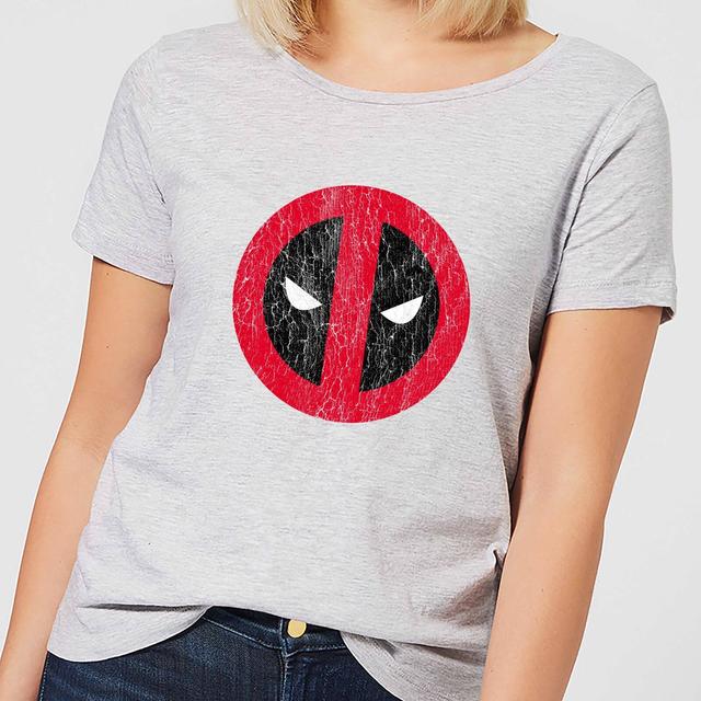 Marvel Deadpool Cracked Logo Frauen T-Shirt - Grau - 3XL - Grau on Productcaster.