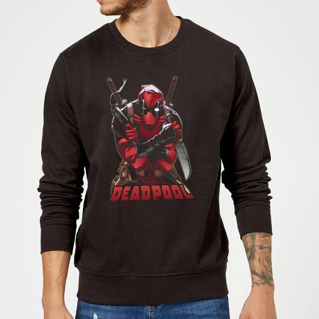 Marvel Deadpool Ready For Action Sweatshirt - Schwarz - S on Productcaster.