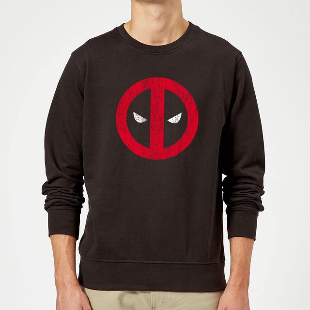 Marvel Deadpool Deadpool Cracked Logo Sweatshirt - Black - XL on Productcaster.