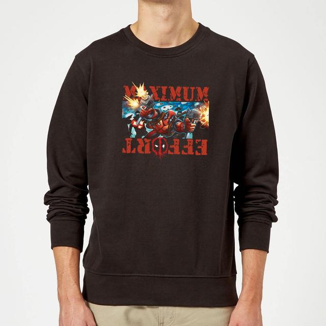 Sudadera Deadpool Maximum Effort de Marvel - Negro - XL - Negro on Productcaster.