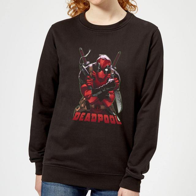 Marvel Deadpool Ready For Action Women's Sweatshirt - Black - XS on Productcaster.