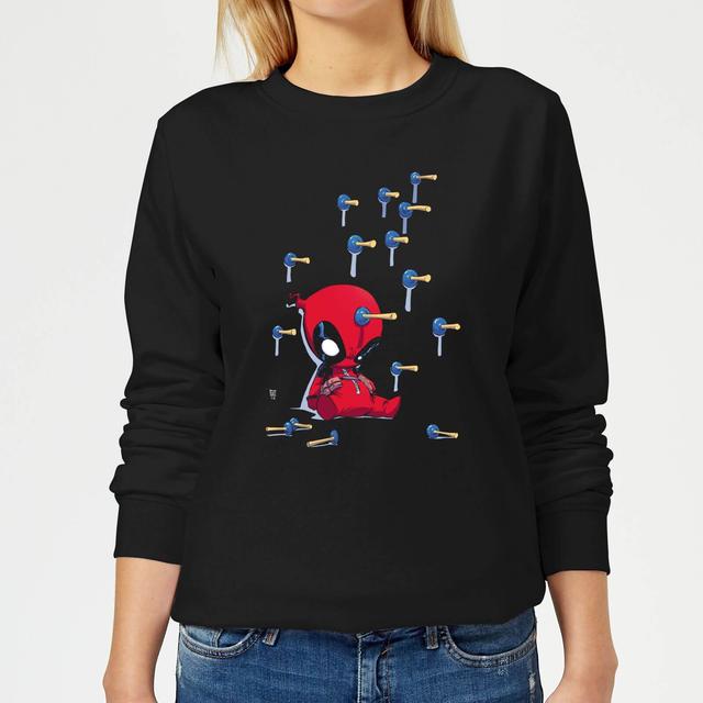 Sudadera Deadpool Cartoon Knockout para mujer de Marvel - Negro - L on Productcaster.