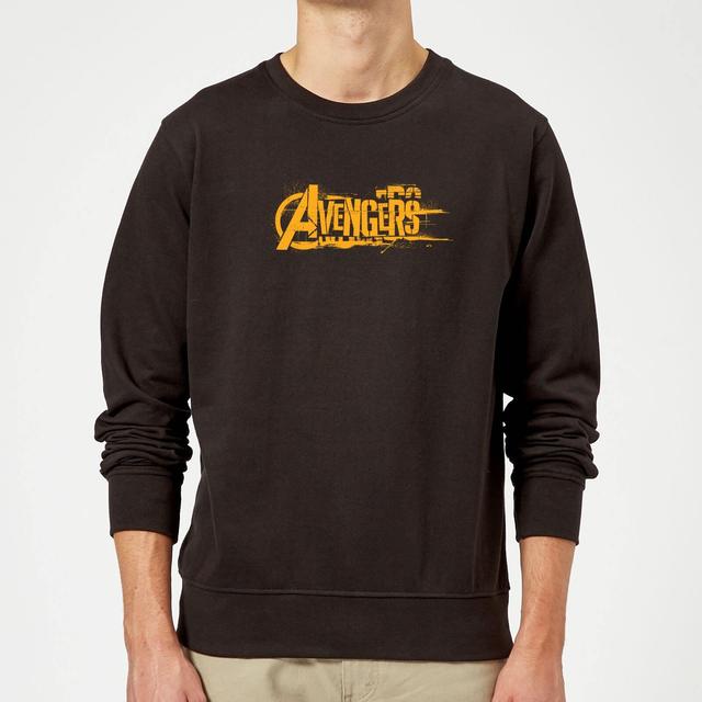 Marvel Avengers Infinity War Orange Logo Sweatshirt - Black - M on Productcaster.