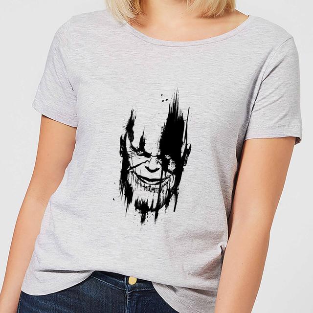 Camiseta Avengers Infinity War Thanos Face para mujer de Marvel - Gris - 4XL - Gris on Productcaster.