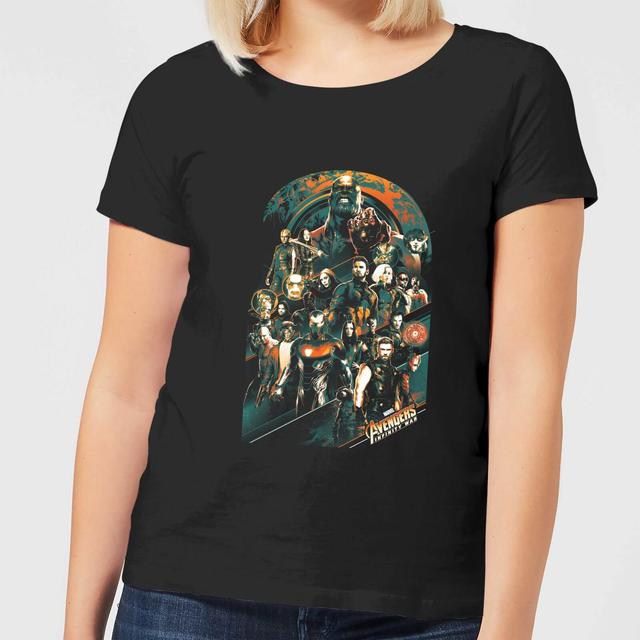 Marvel Avengers Infinity War Avengers Team Women's T-Shirt - Black - M - Svart on Productcaster.