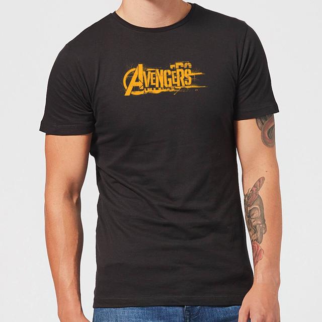 Marvel Avengers Infinity War T-shirt Oranje Logo - Heren - Zwart on Productcaster.