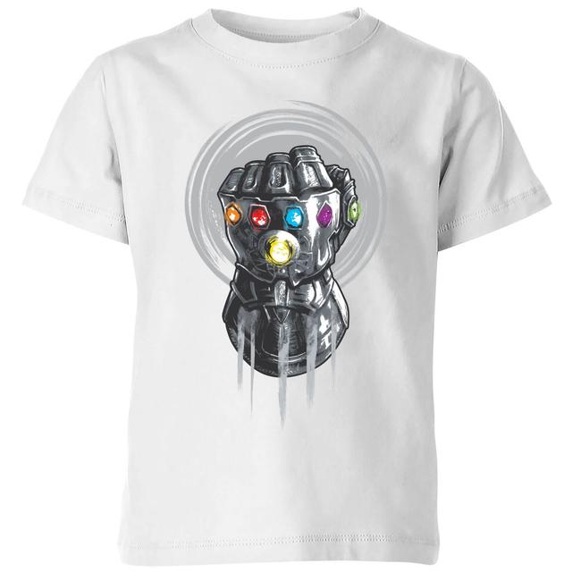 Marvel Avengers Infinity War Thanos Infinite Power Fist Kinder T-Shirt - Weiß - 3-4 Jahre on Productcaster.