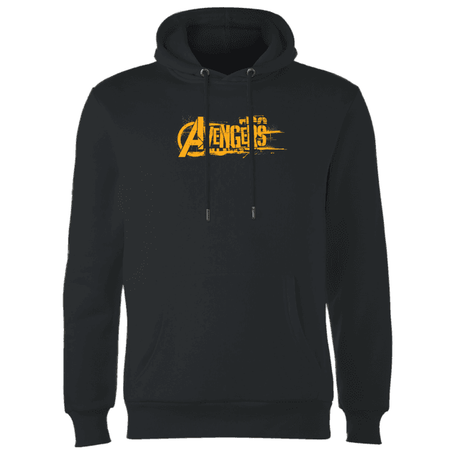 Marvel Avengers Infinity War Hoodie Oranje Logo - Zwart on Productcaster.