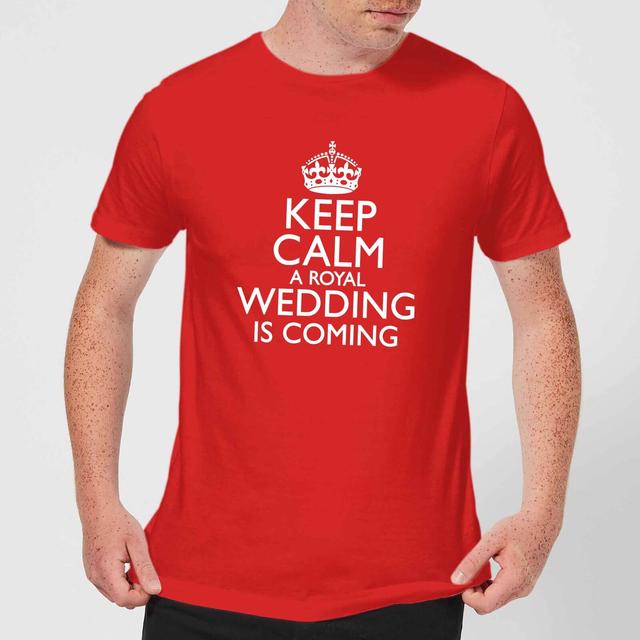 Keep Calm Wedding Coming T-Shirt - Red - S - Rot on Productcaster.