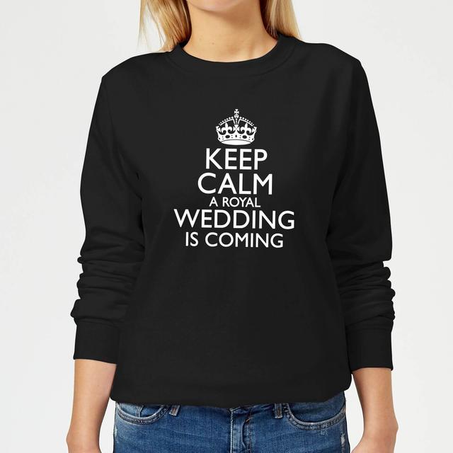 Keep Calm Wedding Coming Women's Sweatshirt - Black - M - Schwarz on Productcaster.