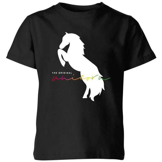 The Original Unicorn Kids' T-Shirt - Black - 3-4 Years - Black on Productcaster.