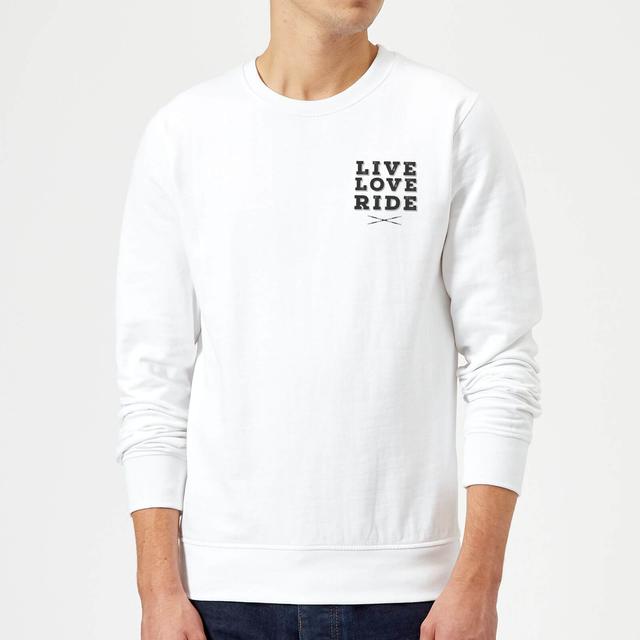 Live Love Ride Sweatshirt - White - M - White on Productcaster.