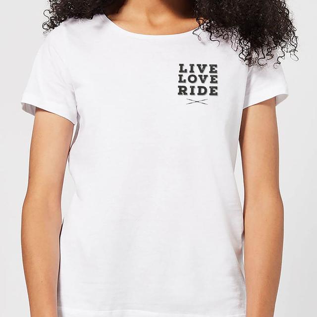 Live Love Ride Women's T-Shirt - White - S - Weiß on Productcaster.