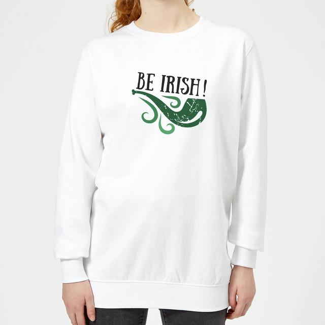 Be Irish Women's Sweatshirt - White - S - Weiß on Productcaster.