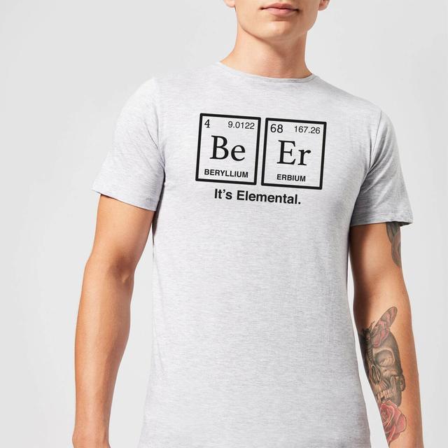 Be Er It's Elemental T-Shirt - Grey - XL - Grau on Productcaster.