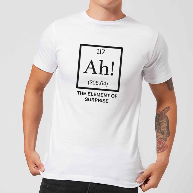 Ah The Element Of Surprise T-Shirt - White - S on Productcaster.