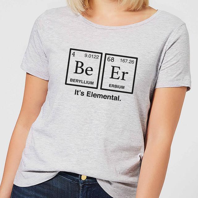 Be Er It's Elemental Women's T-Shirt - Grey - XXL - Grau on Productcaster.