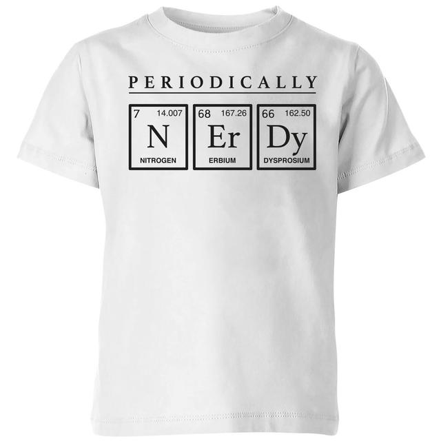 Periodically Nerdy Kids' T-Shirt - White - 7-8 Jahre - Weiß on Productcaster.