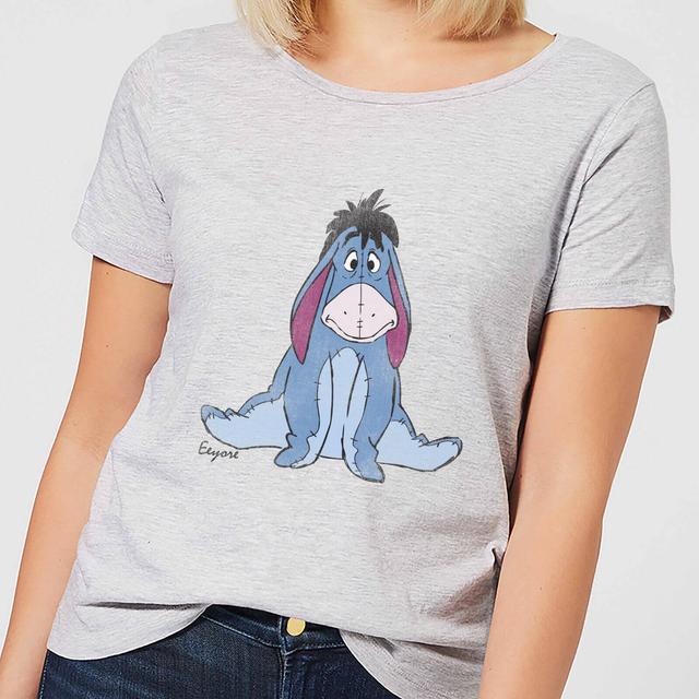 Disney Winnie The Pooh Eeyore Classic Women's T-Shirt - Grey - S on Productcaster.