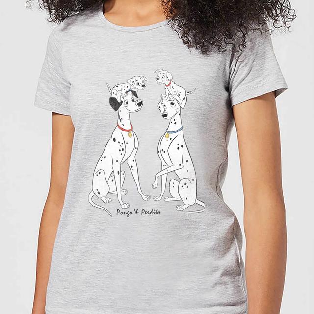 Camiseta Disney 101 Dálmatas Pongo y Perdita - Mujer - Gris - XL on Productcaster.