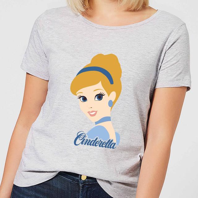 Disney Prinzessin Farben Silhouette Cinderella Damen T-Shirt - Grau - XXL on Productcaster.