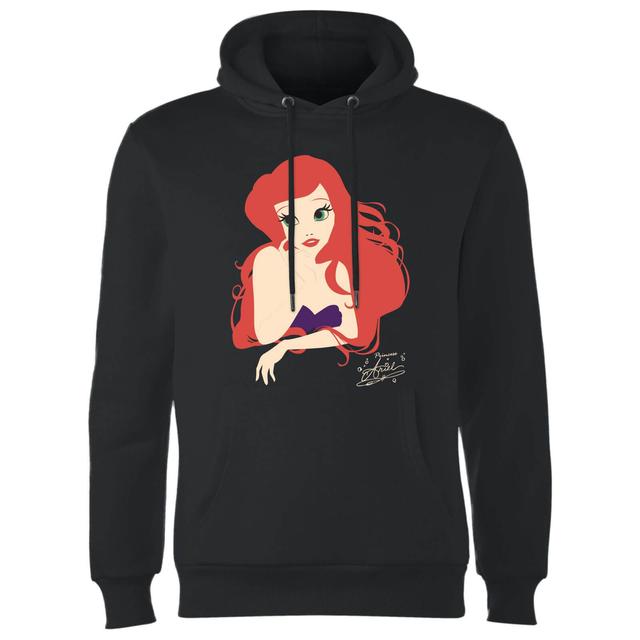 Disney Princess Colour Silhouette Ariel Hoodie - Black - L on Productcaster.