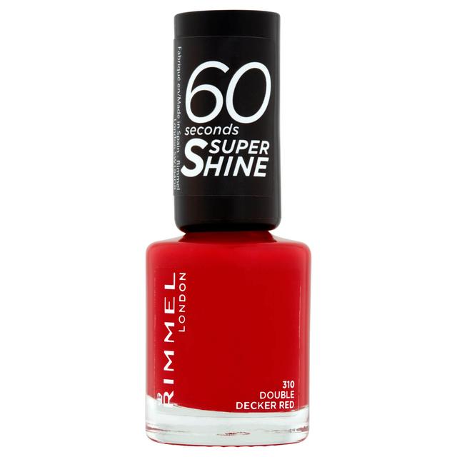 Rimmel 60 Seconds Super Shine Nail Polish 8ml (Various Shades) - Double Decker Red on Productcaster.