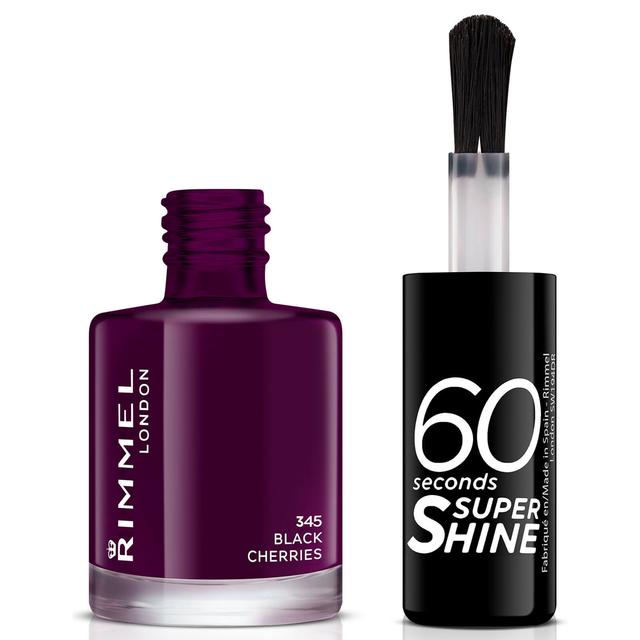 Rimmel 60 Seconds Super Shine Nail Polish 8ml (Various Shades) - Black Cherries on Productcaster.