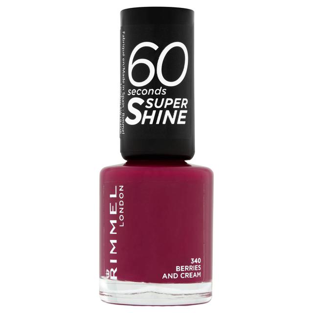 Rimmel 60 Seconds Super Shine Nail Polish 8ml (Various Shades) - Berries and Cream on Productcaster.