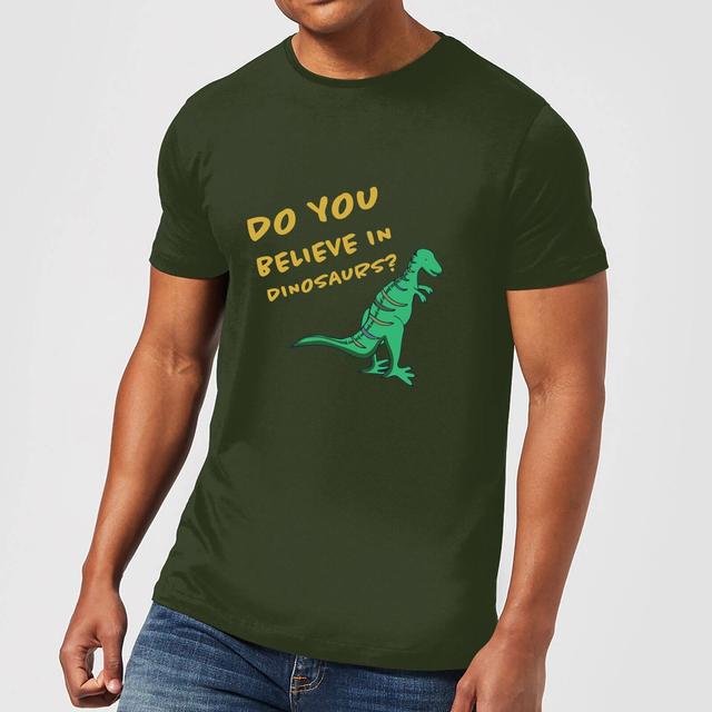 Do You Believe In Dinosaurs? T-Shirt - Forest Green - XS - Forest Green on Productcaster.