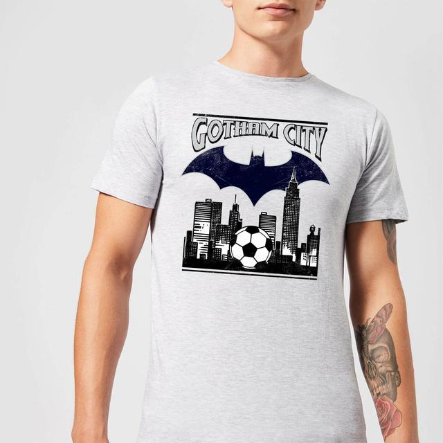 DC Comics Batman Fußball Gotham City T-Shirt - Grau - 5XL - Grau on Productcaster.