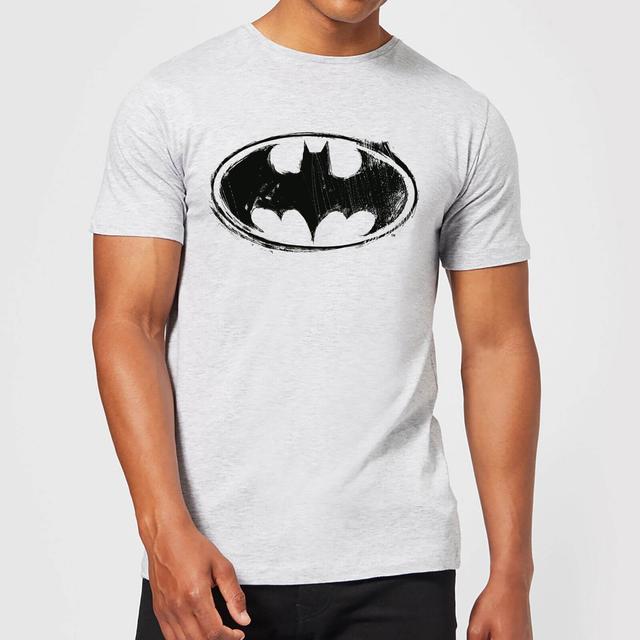 Batman Sketch Logo T-Shirt - Grau - 5XL on Productcaster.