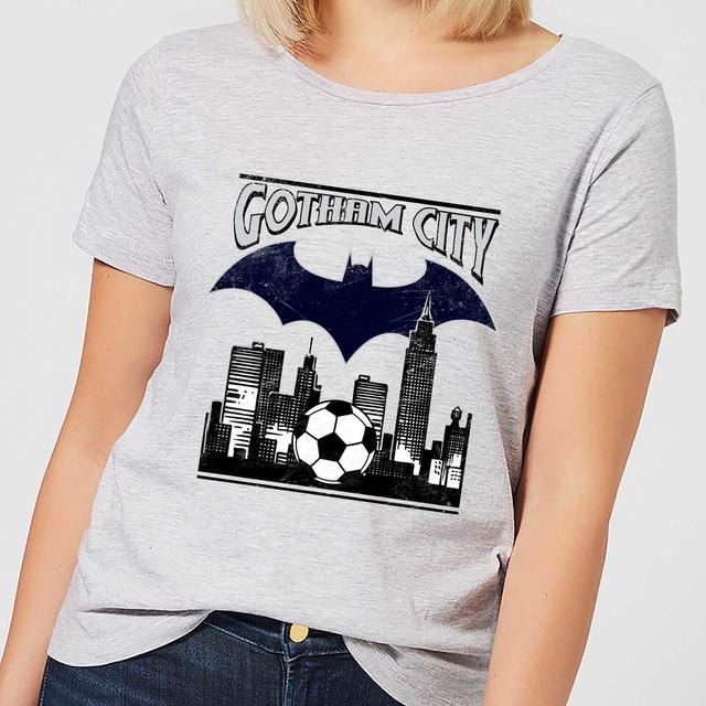 DC Comics Batman Football Gotham City Women's T-Shirt - Grey - S - Grey on Productcaster.