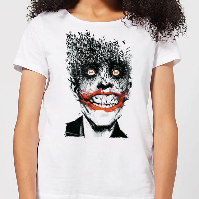 Camiseta Friki Camiseta Dc Comics Batman Joker Murciélago - Mujer - Blanco on Productcaster.