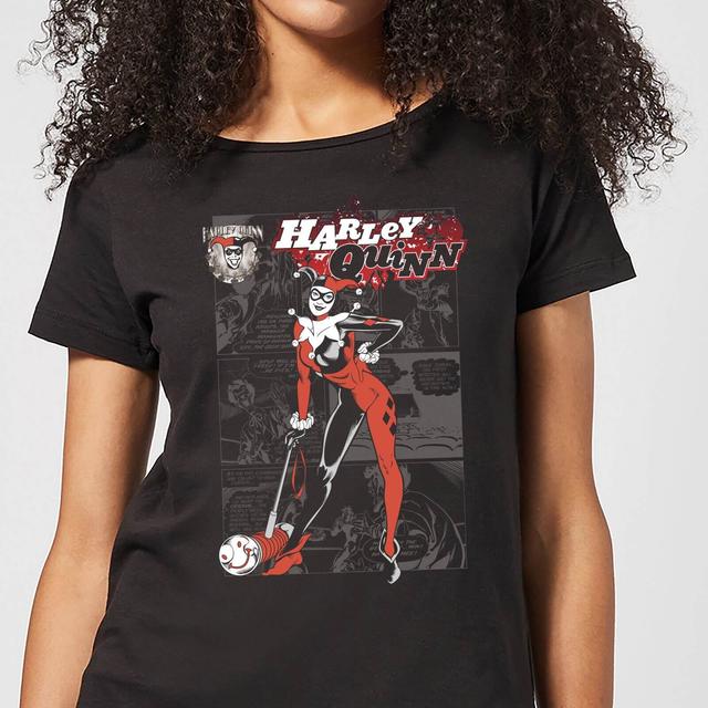 T-Shirt DC Comics Batman Harley Quinn Comic Page - Nero - Donna - L on Productcaster.