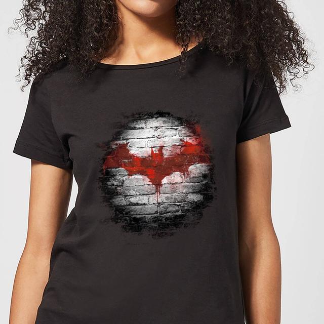 Camiseta DC Comics Batman Logo Pared - Mujer - Negro - 3XL - Negro on Productcaster.