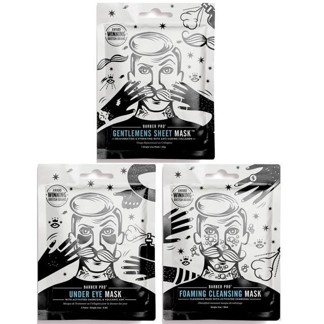 BARBER PRO Facial Mask Trio (Worth £14.85) on Productcaster.