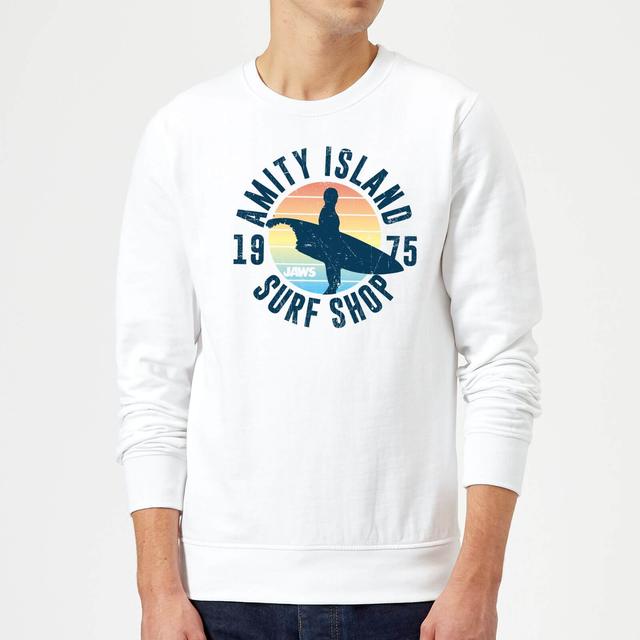 Der Weiße Hai Amity Surf Shop Pullover - Weiß - XXL on Productcaster.