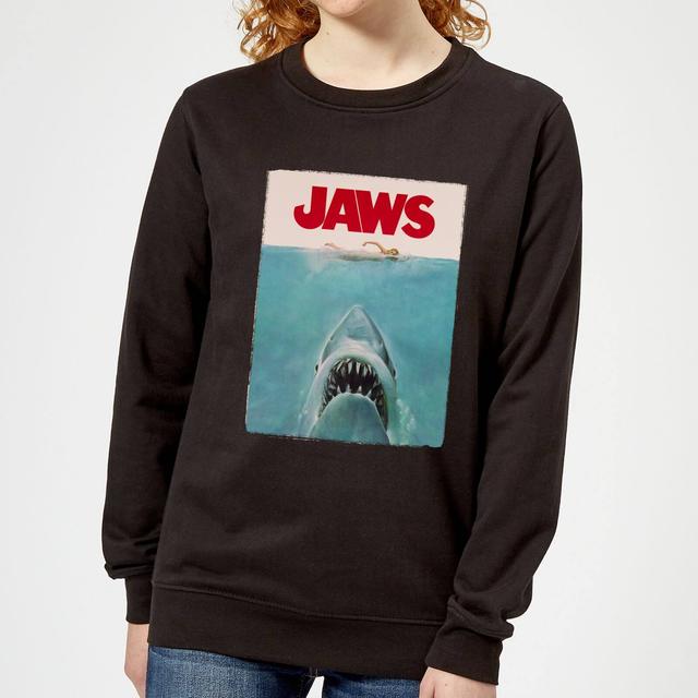 Sudadera Tiburón Póster Clásico Jaws - Mujer - Negro - XL on Productcaster.