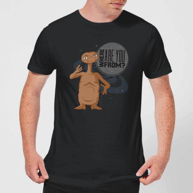 E.T. Where Are You From T-shirt - Zwart - 3XL on Productcaster.