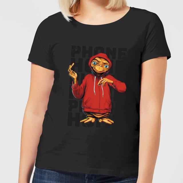 ET Phone Home Stylised Women's T-Shirt - Black - S on Productcaster.