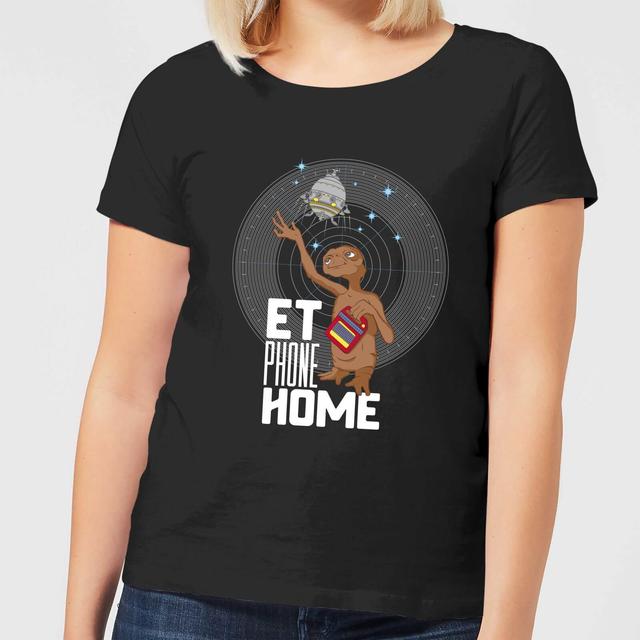 ET E.T. Phone Home Women's T-Shirt - Black - S - Svart on Productcaster.