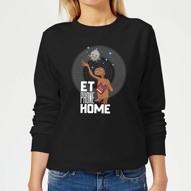 E.T. Phone Home Dames Trui - Zwart - XXL on Productcaster.