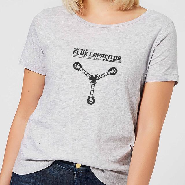 Camiseta Regreso al futuro Powered By Flux Capacitor - Mujer - Gris - L on Productcaster.