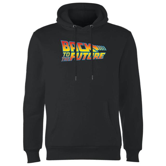 Back To The Future Classic Logo Hoodie - Black - L on Productcaster.