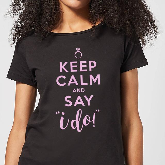 Keep Calm And Say I Do Women's T-Shirt - Black - S - Schwarz on Productcaster.