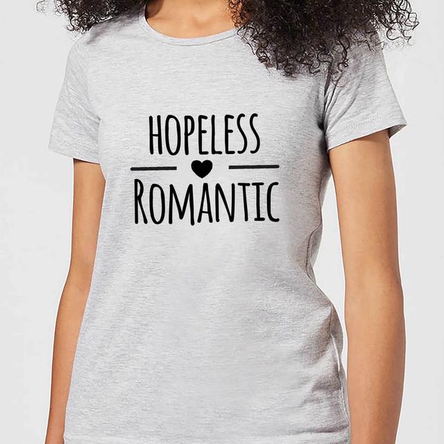 Hopeless Romantic Women's T-Shirt - Grey - L - Grau on Productcaster.