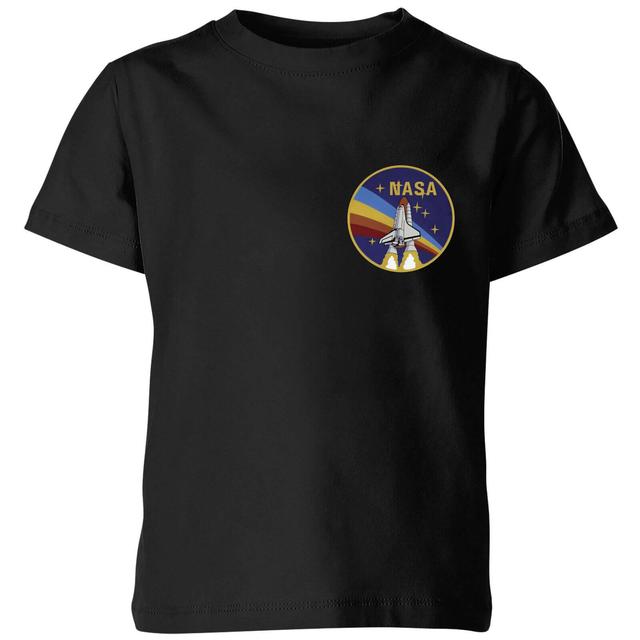 NASA Vintage Rainbow Shuttle Kids' T-Shirt - Black - 11-12 år on Productcaster.