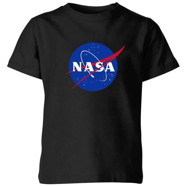 NASA Logo Insignia Kids' T-Shirt - Black - 7-8 Years on Productcaster.